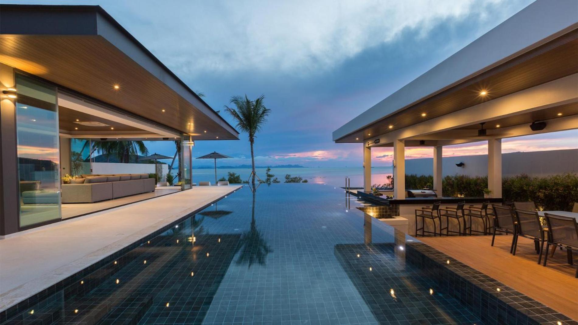 Exclusive Sea Renity A Beachfront Villa Retreat Sleeps 12 Adults And 6 Kids Laem Sor Extérieur photo