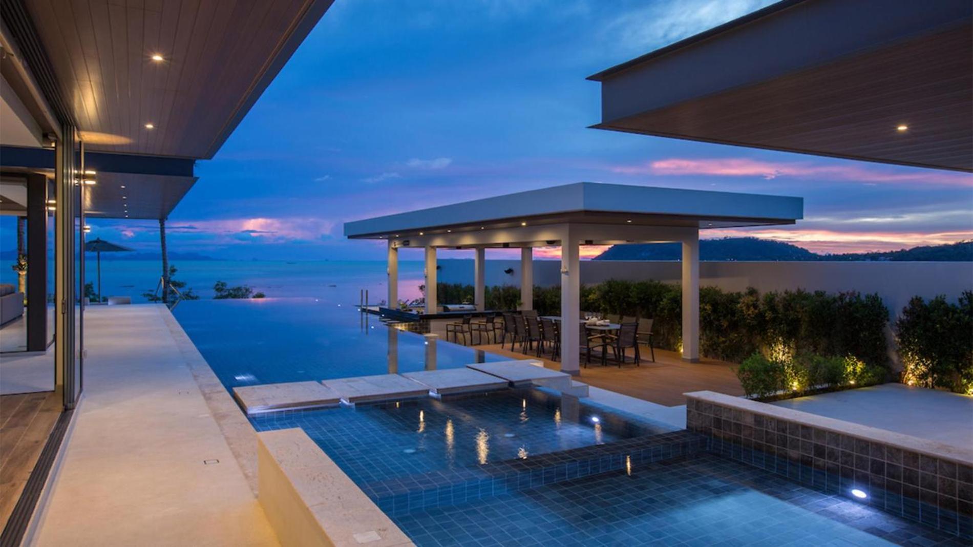 Exclusive Sea Renity A Beachfront Villa Retreat Sleeps 12 Adults And 6 Kids Laem Sor Extérieur photo
