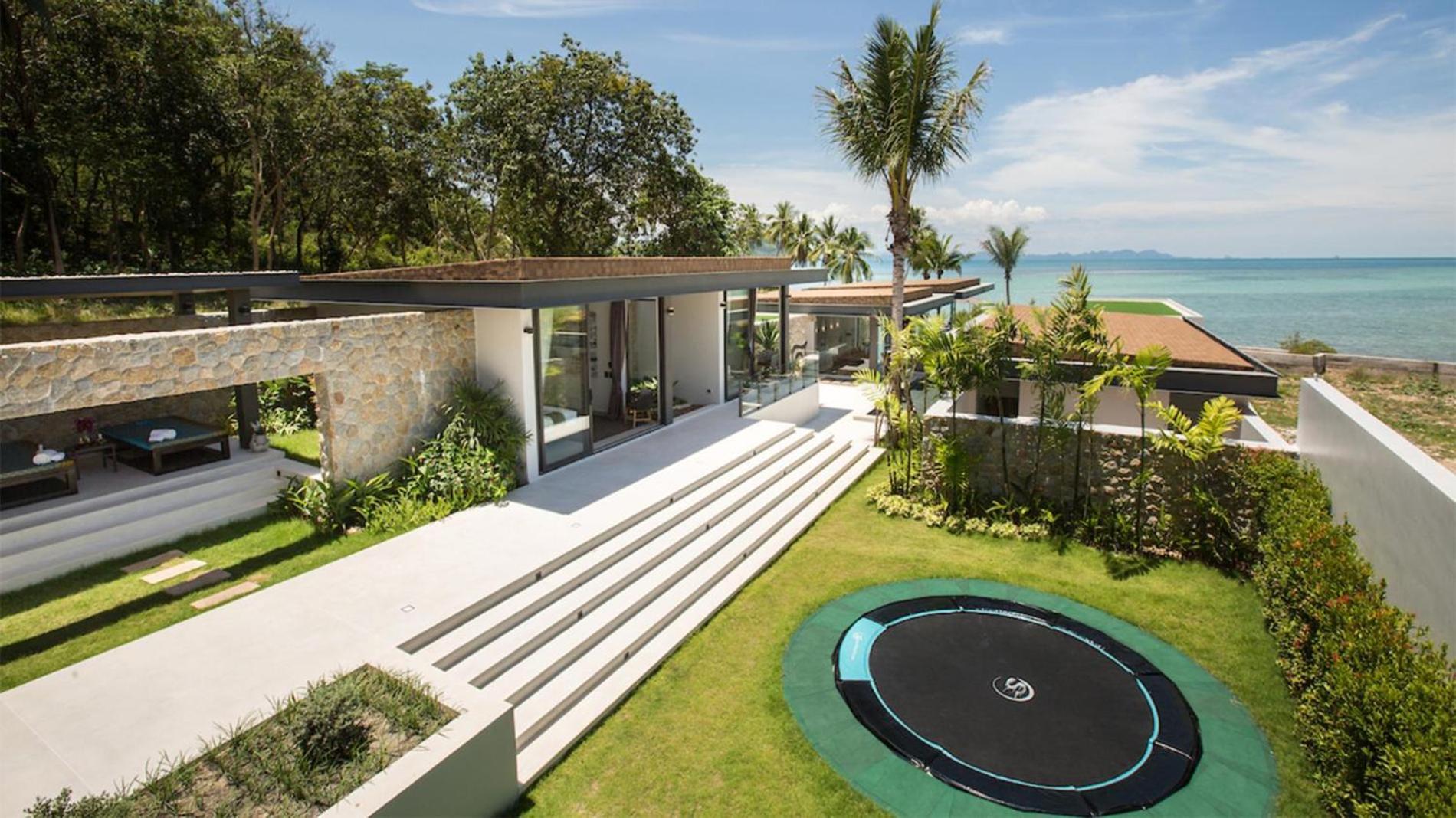 Exclusive Sea Renity A Beachfront Villa Retreat Sleeps 12 Adults And 6 Kids Laem Sor Extérieur photo