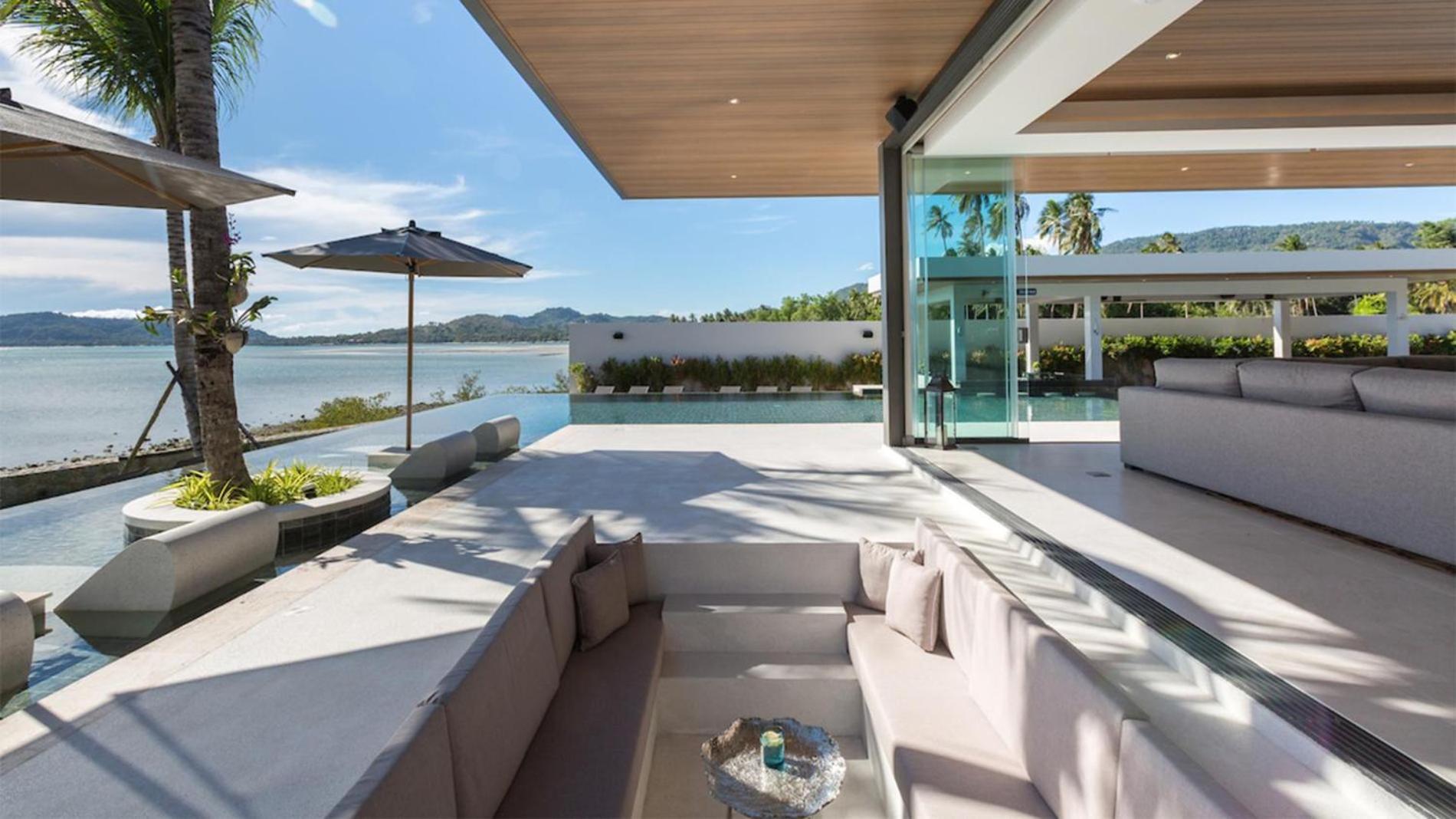 Exclusive Sea Renity A Beachfront Villa Retreat Sleeps 12 Adults And 6 Kids Laem Sor Extérieur photo