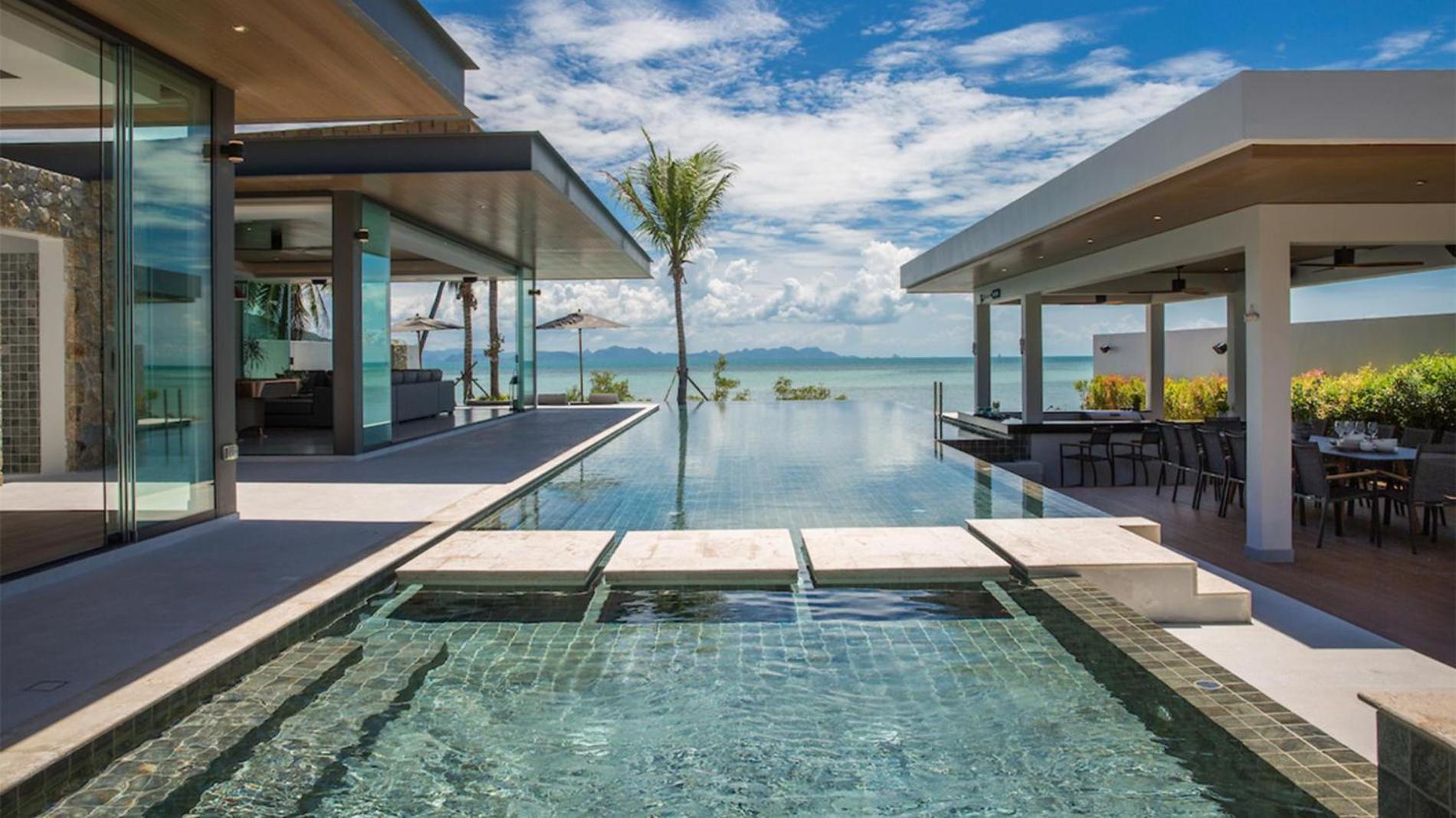 Exclusive Sea Renity A Beachfront Villa Retreat Sleeps 12 Adults And 6 Kids Laem Sor Extérieur photo